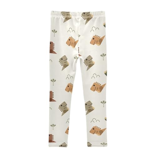 Dinosaur Cute Girls Leggings,Workout Leggings for Girls Toddler Athletic Legging Size for 3-10T2