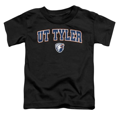 LOGOVISION The University of Texas at Tyler Arch Logo Black Kids T Shirt (3) for Toddler Boys and Girls, Black