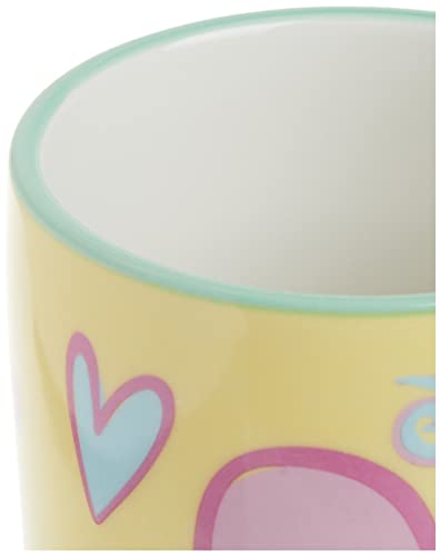 Vaso de viaje cerámico Spoontiques 18 oz amarillo miniatura 4