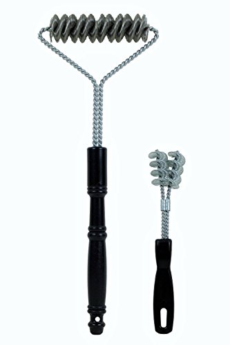 Brushtech BBQ Brush & Porcelain BBQ Rack Cleaner, 16-inch