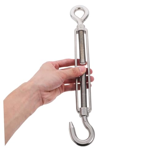 BESTOYARD Tensores de Acero Inoxidable para Cable con Gancho y Ojal, Resistente para Proyectos de Instalación de Velas de Sombra y Aparejos miniatura 3