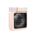 JASSTEIN Rechargeable Portable Air Conditioners, 2026 Upgraded 4-IN-1 Cooling Fan Ultra-Quiet Design, Pink