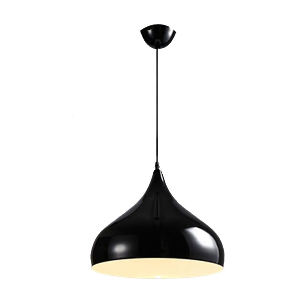 Suspension moderne en aluminium noir avec abat-jour réglable pour un éclairage de cuisine ciblé