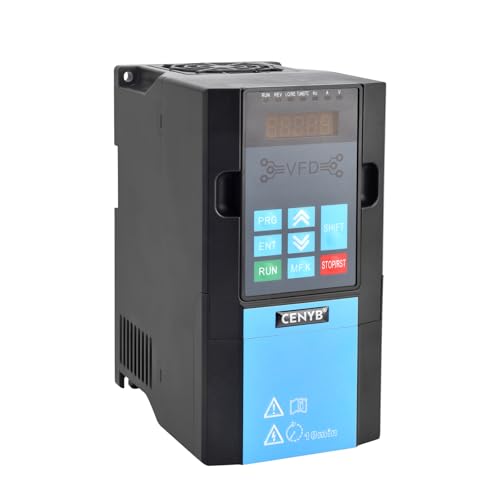 2.2KW 3HP 11A Variable Frequency Drive vfd 220v Input 220v 3 Phase Output 0-3000Hz Upgraded Up/Down Button Tuning Mode Precise Control to 0.01Hz Inverter for CNC Spindle Motor Speed Control