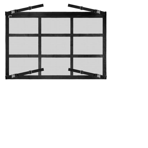Yimomoyi Gepäcknetz Auto Dachhimmel, Universal Doppelschicht Autodach Gepäcknetz Decke mit Reißverschluss, Aufbewahrung für Decken 80x52cm, Auto Netz für Vier Dach Armlehnen auf Autos Jeeps Van SUV