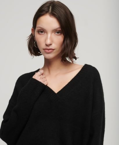 Pull oversize col V femme Superdry - vue 3