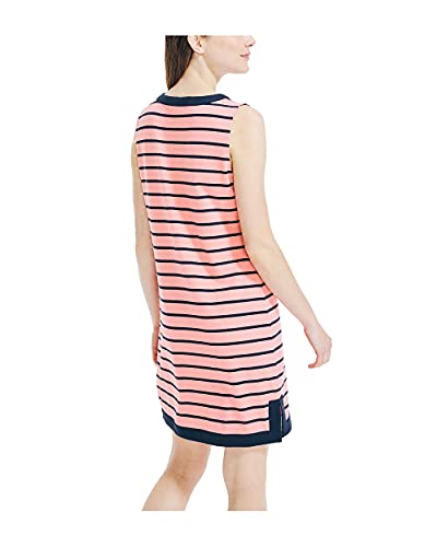 Nautica Women's Breton Stripes Sleeveless V-Neck Stretch Cotton Polo Dress2