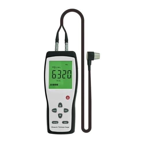 Medidor de Espesor Digital Ultrasónico para Medición de Velocidad del Sonido en Tubos de Acero y Materiales Metálicos, Plásticos, Vidrio y Cerámica miniatura 1