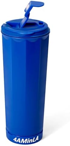20 oz Cup with Horn - The Perfect Tumbler for Sports Fans - Reusable Water Bottle Ideal for Cheering at Game day, Tailgating, Celebration. (Blue)