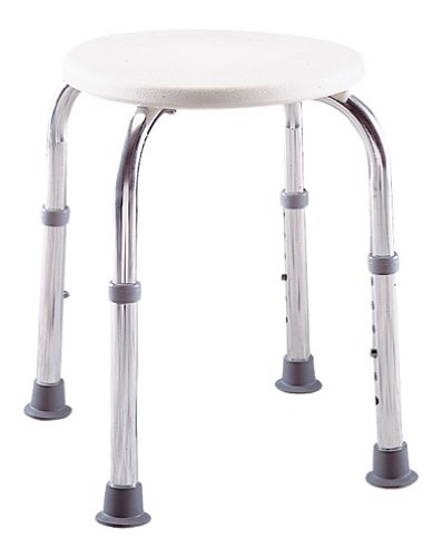 Lumex Bath Stool, White