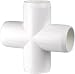 1" 4-way Cross PVC Fitting Connector