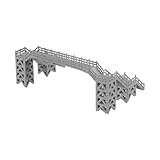Pont piétonnier à l'échelle n : ce mini pont piétonnier est bien conçu et fabriqué pour que vos enfants puissent jouer toute la journée avec ce