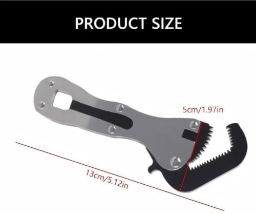 CQQNBV Mini Stubby Wrench Crowfoot Wrench Set Micro Adjustable Stubby Wrench for Tight Spaces Spanner for DIY Home Repair Plumbing Work - 3
