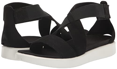 Ecco Women's Yuma Flat Sandal, Black, 8-8.5 #TOP7