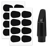 SWYZOR Coussinets pour Bec,16 Pcs Accessoires pour Saxophone, Embouts en Caoutchouc de 0,8 mm pour Clarinette,Coussinets de Protection,pour Embouchure,pour Saxophone Alto,Ténor et Clarinette