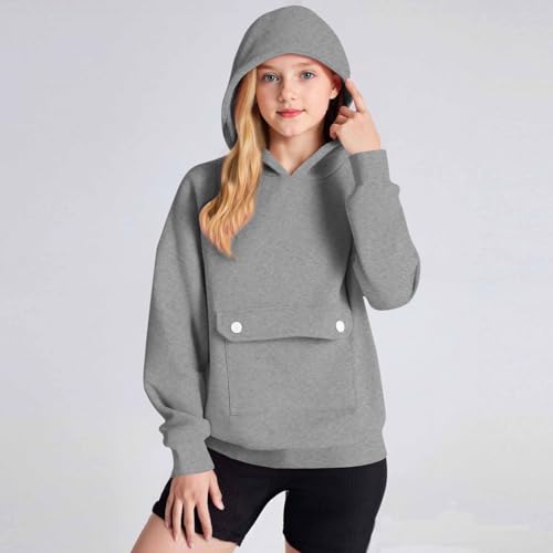 Girls Cute Hoodies Sweatshirt with Front Pocket Fall Fashion Oversized Casual Loose Sweatshirts Long Sleeve Pullover2