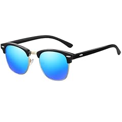 Bright Black Frame/Blue Mirrored Lens