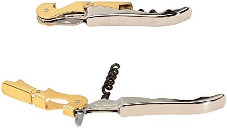 Thirsty Rhino Anggur Double Hinged Waiters Corkscrew Gold & Chrome