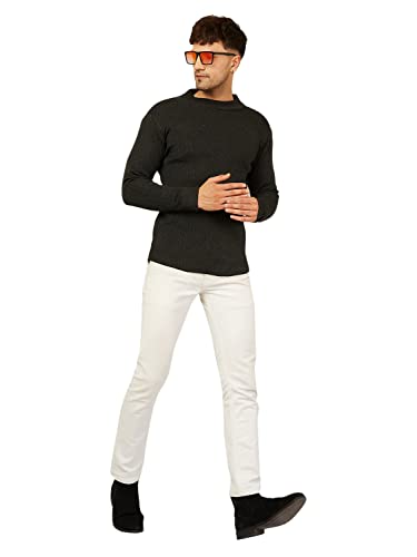 Image of Kvetoo Men High Neck Full Sleeve Winter Woolen Sweater