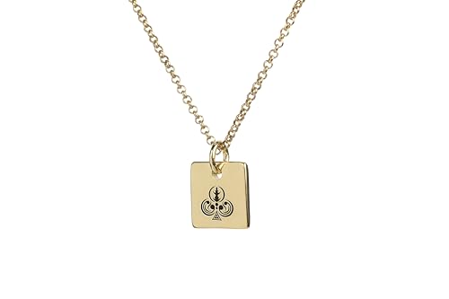 Collier de Clubs de Poker Gravés en Or : un bijou durable qui ne ternit pas