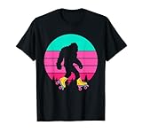 Bigfoot Rollschuhe Sasquatch Yeti Rollerblade Schuhe Rad T-Shirt