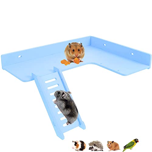 TeTupGa Escalera de hámster, diseño de ratas, para pájaros, jaula de pájaros, perca, escalada para jerbo de cobayas (azul cielo) Cover