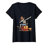 Photo Gallery donna dabbing skeleton cowboy costume di halloween dab maglietta con collo a v Photo Gallery donna dabbing skeleton cowboy costume di halloween dab maglietta con collo a v