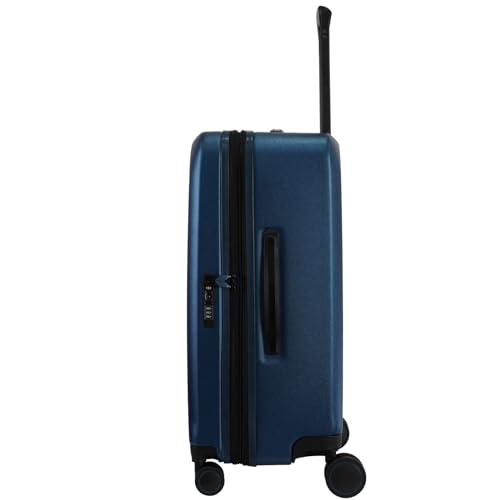 Image of Verage Luxe Freeland 68 cms Blue Check-in Hardsided Trolley Bags for Travel, Expandable Hardshell Suitcase with Spinner Wheels, TSA Approved Lock Luggage (Medium-Check-in 24 inch)