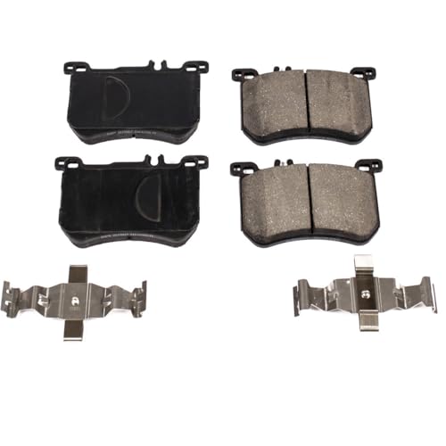 Image of PowerStop Front Brake Pads for Mercedes-Benz SL400 2015-16 |SL450 2017-20 |SL550 2013-20 - Z17 Ceramic Brake Pads with Installation Hardware, 17-1670