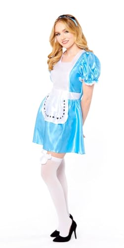 amscan Disfarce de Alice no País das Maravilhas, Azul e branco