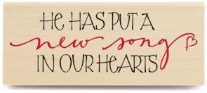 Song in Our Hearts Wood Mounted Rubber Stamp
