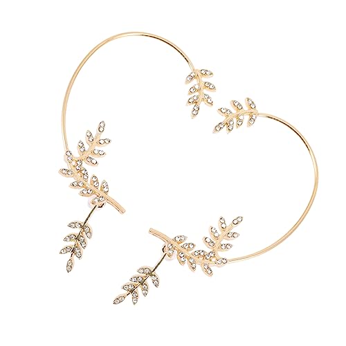 BESPORTBLE 1Par Pendientes De Clip Elegantes Con Rhinestones De Joyería Para Mujer y Sofisticado Derecho