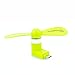 Smartphone-fan Green Mini Micro Portable USB Fan for Android Smartphone Devices Samsung Galaxy S7, S7 Edge, 6, 5, 4, 3, Note, Moto G5, J9