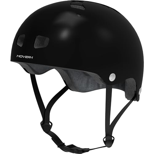 Hover-1 Sport Helmet | Hardshell Helmet with Lightweight Design, Inner Soft Padding for Comfort, Removable and Washable Liner, Medium, Black - image 1
