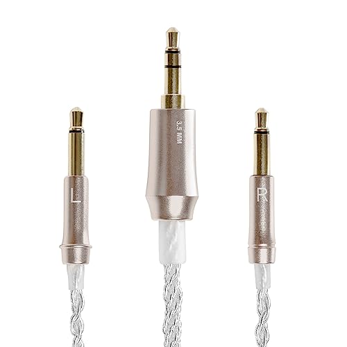 Meze Audio Mono 3.5mm Silver-Plated Headphone Cable - 3.9ft.