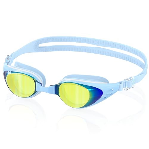 Ambienden Antivaho Gafas De NatacióN General | Gafas Piscina Hombre Mujer Para Adultos ProteccióN UV Impermeables | 3D Sello De Silicona, Puente Nasal Autoajustable