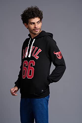 Image of Go Devil Regular Fit 100% Cotton Full Sleeves Winter Wear Stylish Trendy Printed Hoodies Sweatshirt for Men /Boys with Pockets for Everyday Use