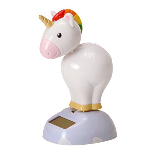 Dansen Eenhoorn Zonne-energie Pal Ornament Figurine Home Office Auto