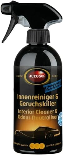 Autosol Nettoyant Intérieur de 500 ml pour Supprimer les Odeurs de Tabac et Chasser la Saleté