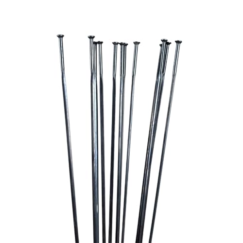 Rayons noirs 14G J-Bend de roue de vélo avec embouts alu pour une tension durable
