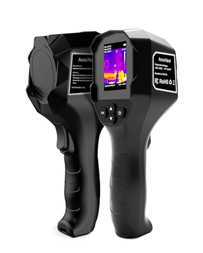 Handheld Thermal Imaging Camera, 25Hz Fast Refresh, TISR 240×240 Enhanced Display, -4°F to 1022°F, Temp Alarm, IP54 for Home & Industrial Use