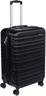 Amazon Basics Hardside Luggage ABS Hard-Shell Spinner / Suitcase with 4 Wheels - 61cm / 24 inches, Black