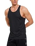 Herren Stringer Bodybuilding Workout Gym Tank Tops Y Rücken Muskel Fitness Tanks Ärmelloser Stringer T-Shirt 01 Schwarz M
