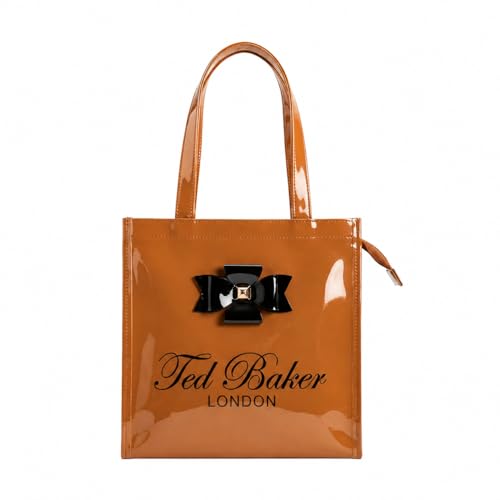 Image of SEA MOUNT Ted Baker London Multipurpose Tote Bag with Signature Bow Detail Spacious Travel Carryall, Everyday Shopping Organiser, Durable Shoulder Handbag for Work, Office, Travel & Daily Essentials