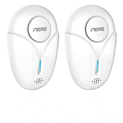 Aerb 10W Plug-in Repelente Ultrasónico de Plagas, 100% Seguro para Mascota y Humana, para Moscas, Hormigas, Insectos, Cucarachas, Arañas, Ratón (2 Pcs) (Blanco)