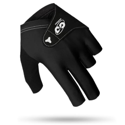 Image of PROBEROS Snooker Gloves for Men /Women, 3 Finger Billiards Glove for Left Hand, Quick Dry Billiard Pool Gloves, Breathable & Stretchable-L
