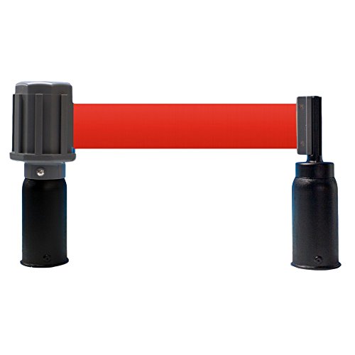 ミツギロン 区画整備用品 バリアライン チェーンスタンドタイプ SF-52C ターポリンテープ 3m 赤