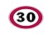 Targo timbri 795028 Segnali Stradali Divieto, Limite Velocita 30 Km/H