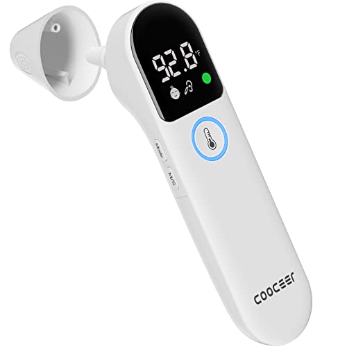 Forehead and Ear Baby Thermometer for Adults: COOCEER Fast Accurate Contactless Temperature Reading – Easy Fever Thermometer for Family Kids, Infants, Children, Toddler