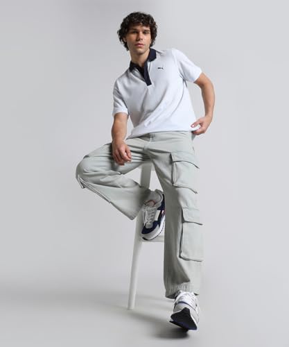 Image of Puma Men Cotton Solid Regular Fit Polo T-Shirt for Both Sporty Outings and Casual Daywear